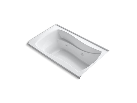 KOHLER K-1239-R-0 Mariposa 60" X 36" Alcove Whirlpool, Right Drain In White