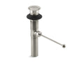 KOHLER K-7114-BN Premier Pop-Up Drain, Exposed, Without Overflow - Vibrant Brushed Nickel