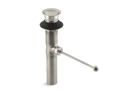 KOHLER K-7114-BN Premier pop-up drain, exposed, without overflow - Vibrant Brushed Nickel