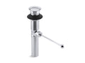 KOHLER K-7114-CP Premier Pop-Up Drain, Exposed, Without Overflow - Polished Chrome