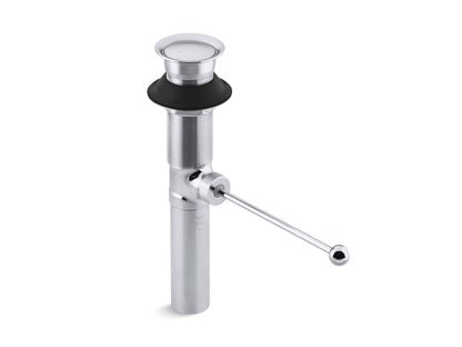 KOHLER K-7114-CP Premier pop-up drain, exposed, without overflow - Polished Chrome