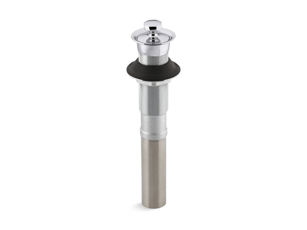 KOHLER K-7127-2MB Bathroom Sink Drain With Non-Removable Metal Stopper And Without Overflow - Vibrant Brushed Moderne Brass