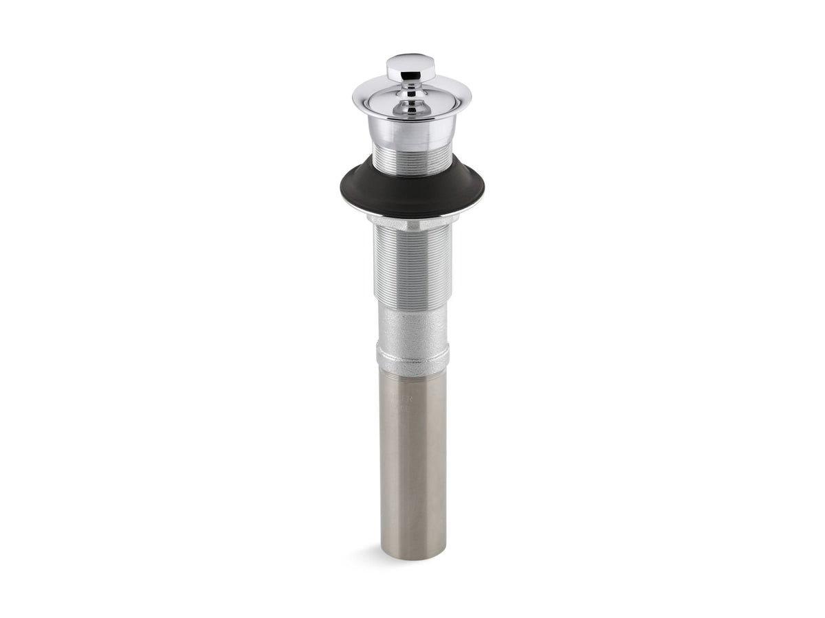 KOHLER K-7127-2MB Bathroom Sink Drain With Non-Removable Metal Stopper And Without Overflow - Vibrant Brushed Moderne Brass