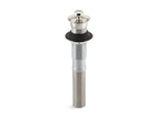 KOHLER K-7127-SN Bathroom Sink Drain With Non-Removable Metal Stopper And Without Overflow - Vibrant Polished Nickel