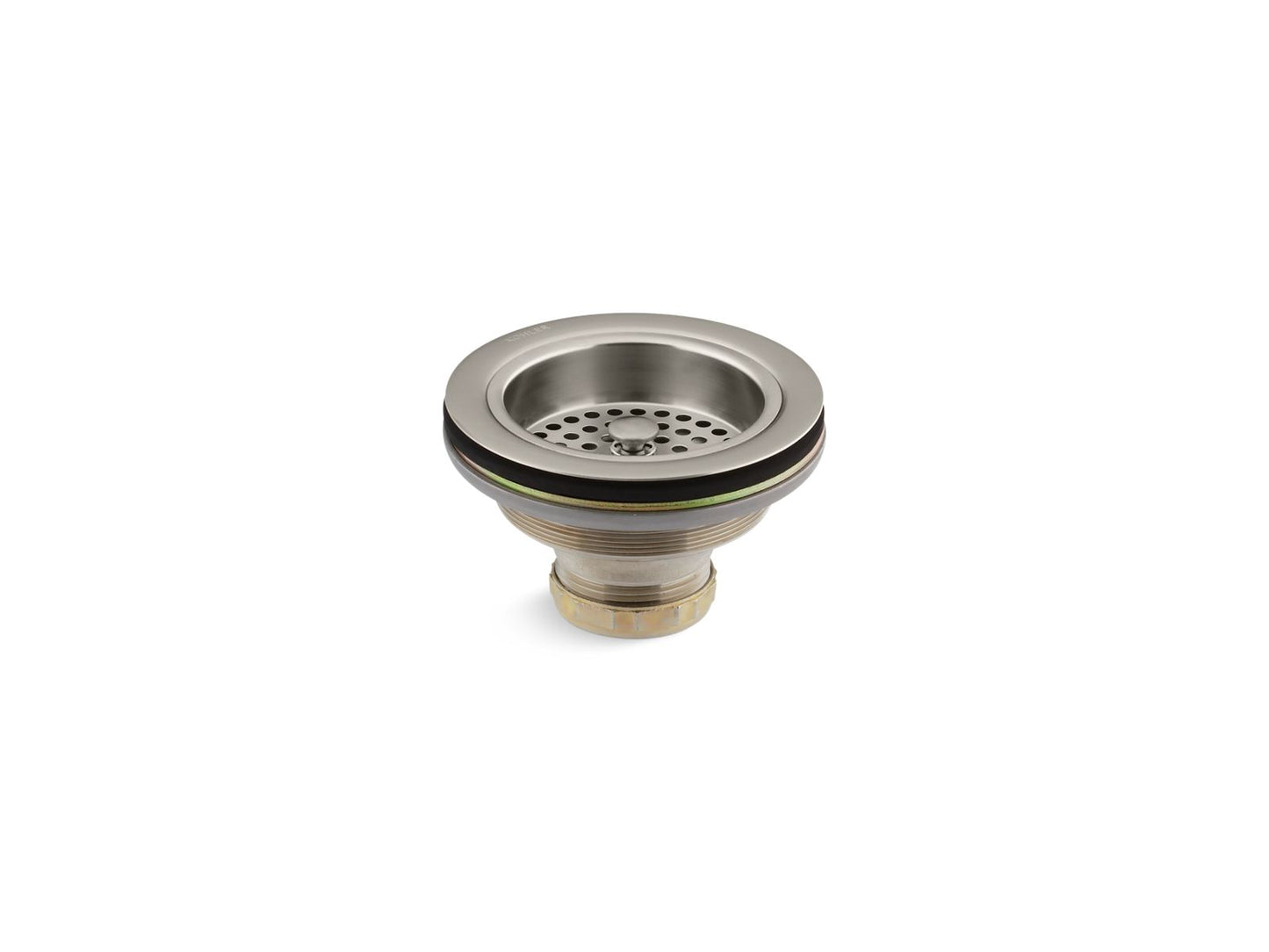 KOHLER K-8799-BN Duostrainer Sink drain and strainer basket, less tailpiece - Vibrant Brushed Nickel