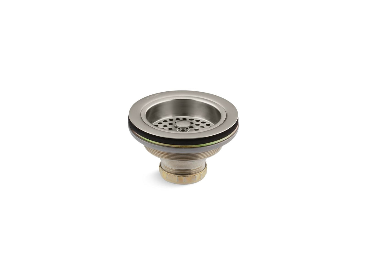 KOHLER K-8799-BN Duostrainer Sink Drain And Strainer Basket, Less Tailpiece - Vibrant Brushed Nickel