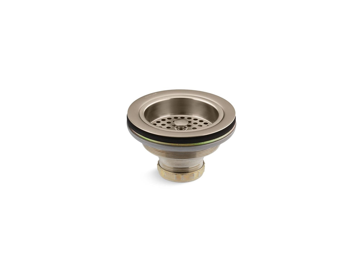 KOHLER K-8799-BV Duostrainer Sink Drain And Strainer Basket, Less Tailpiece - Vibrant Brushed Bronze