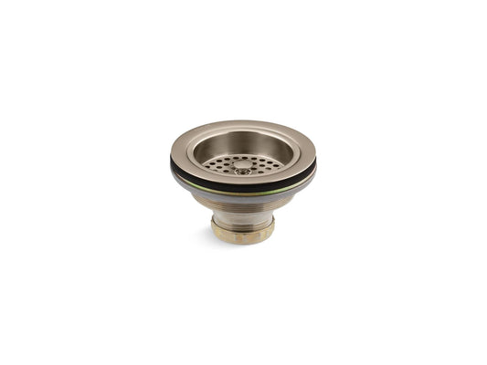 KOHLER K-8799-BV Duostrainer Sink drain and strainer basket, less tailpiece - Vibrant Brushed Bronze
