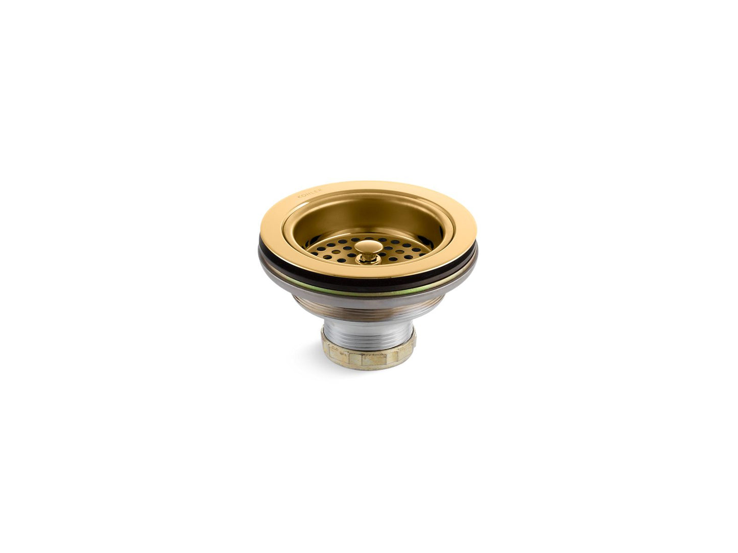 KOHLER K-8799-PB Duostrainer Sink Drain And Strainer Basket, Less Tailpiece In Vibrant Polished Brass