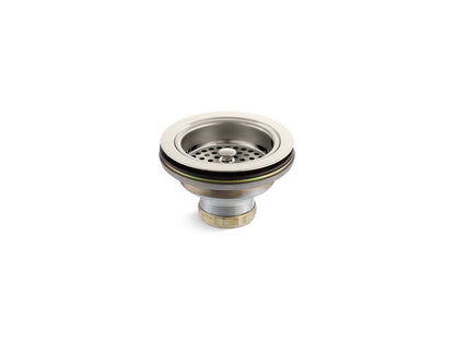 KOHLER K-8799-SN Duostrainer Sink drain and strainer basket, less tailpiece - Vibrant Polished Nickel
