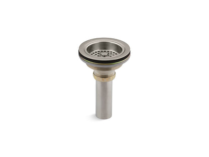 KOHLER K-8801-BN Duostrainer Sink drain and strainer with tailpiece - Vibrant Brushed Nickel