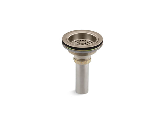 KOHLER K-8801-BV Duostrainer Sink Drain And Strainer With Tailpiece In Vibrant Brushed Bronze