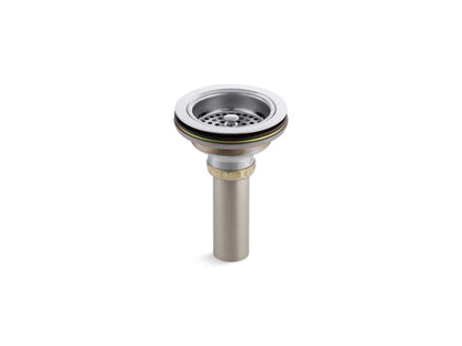 KOHLER K-8801-CP Duostrainer Sink drain and strainer with tailpiece - Polished Chrome
