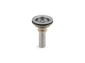 KOHLER K-8801-G Duostrainer Sink Drain And Strainer With Tailpiece In Brushed Chrome