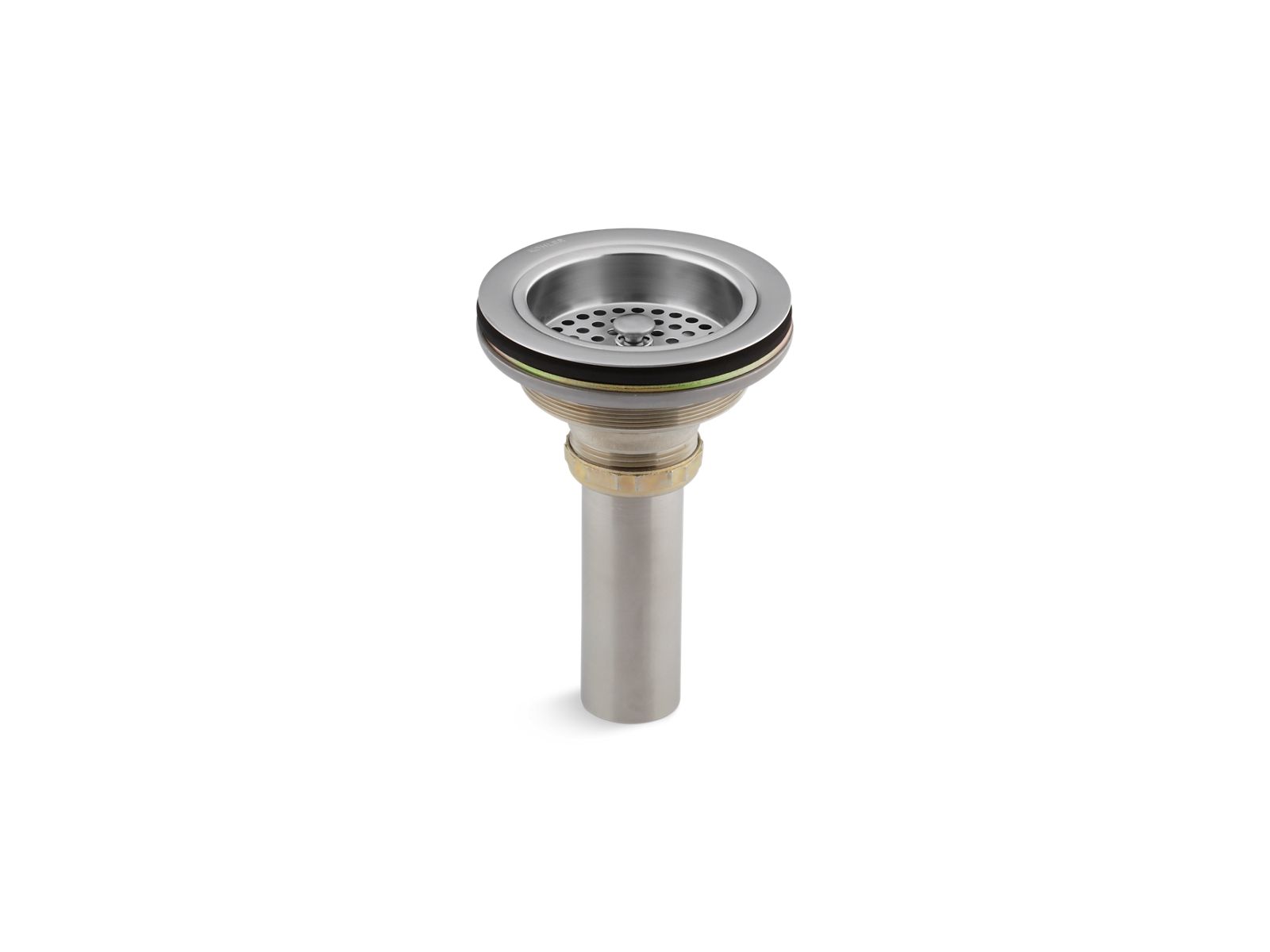 KOHLER K-8801-G Duostrainer Sink Drain And Strainer With Tailpiece In Brushed Chrome