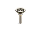 KOHLER K-8801-SN Duostrainer Sink Drain And Strainer With Tailpiece - Vibrant Polished Nickel