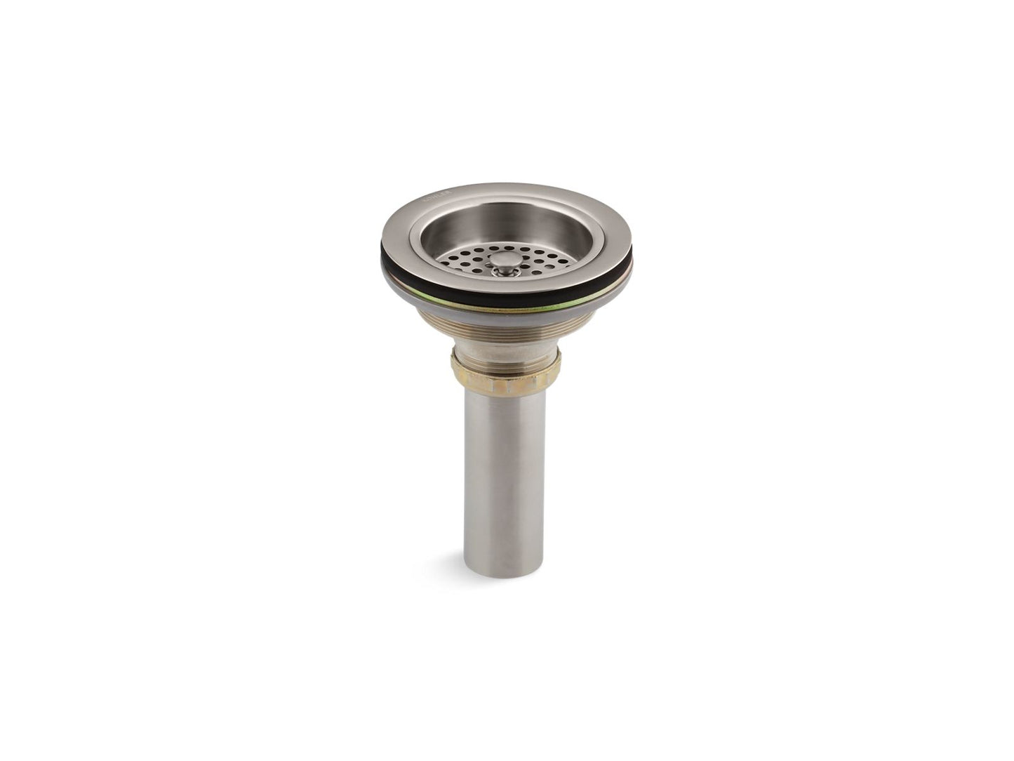 KOHLER K-8801-VS Duostrainer Sink drain and strainer with tailpiece - Vibrant Stainless