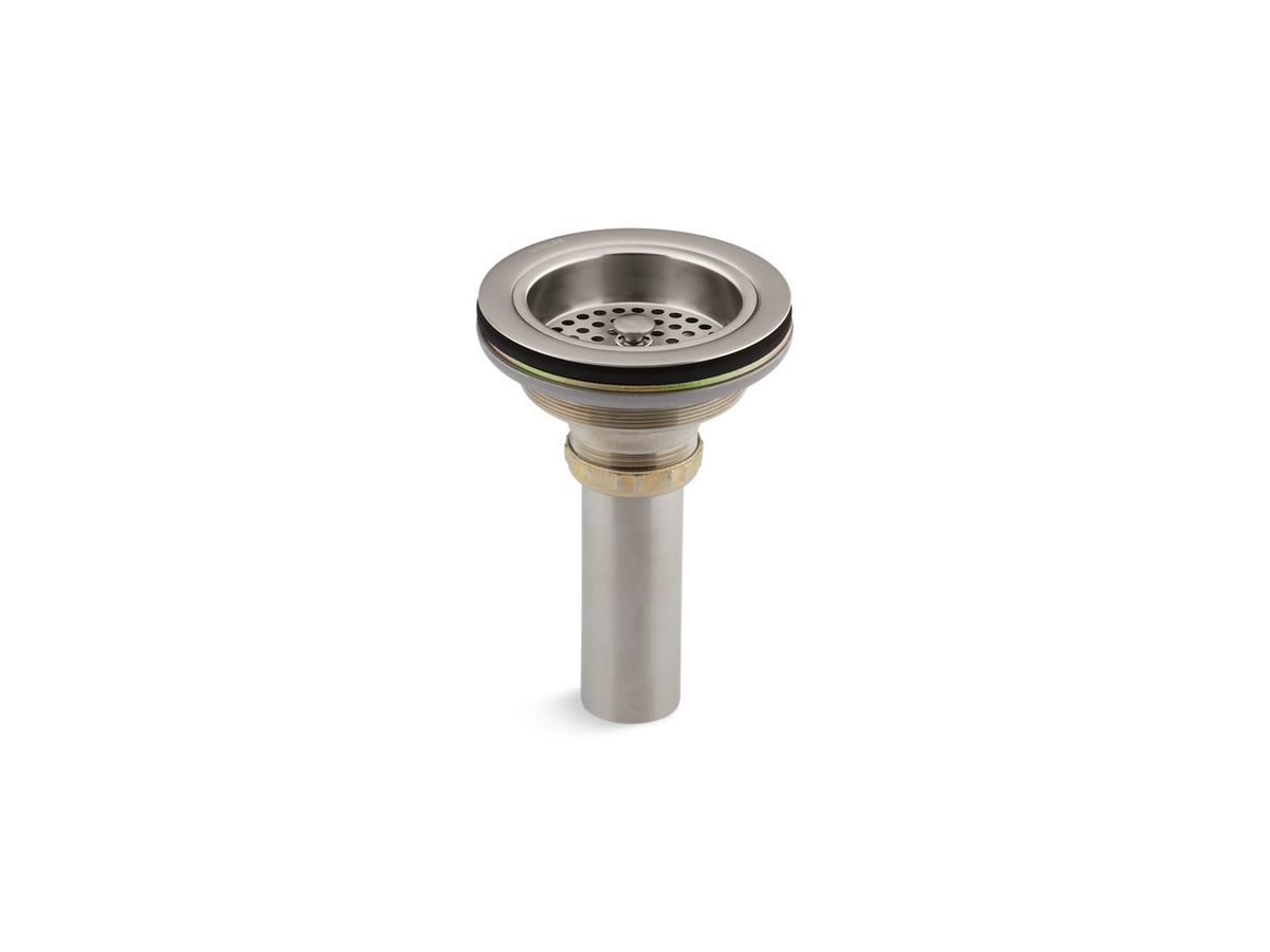 KOHLER K-8801-VS Duostrainer Sink Drain And Strainer With Tailpiece - Vibrant Stainless