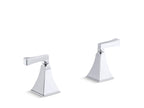 KOHLER K-T467-4V-CP Memoirs Stately Deck-Mount Bath Faucet Handle Trim - Polished Chrome
