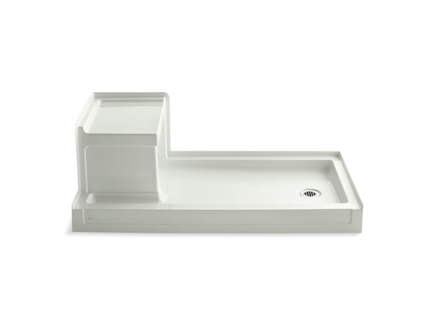 KOHLER K-1976-NY Tresham 60" X 32" Alcove Shower Base, Right Drain In Dune