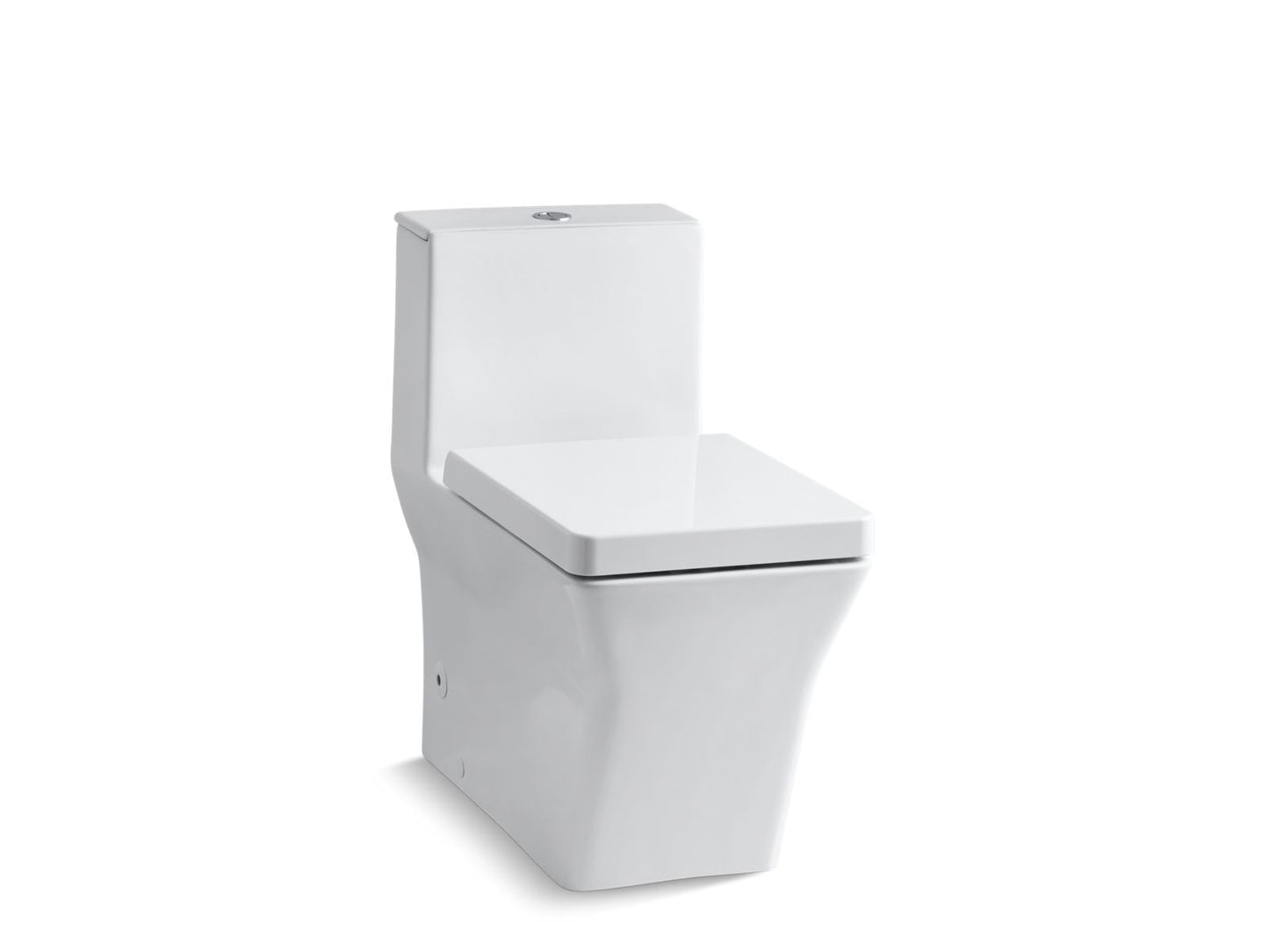 KOHLER K-3797-0 Reve One-Piece Compact Elongated Toilet With Skirted Trapway, Dual-Flush In White