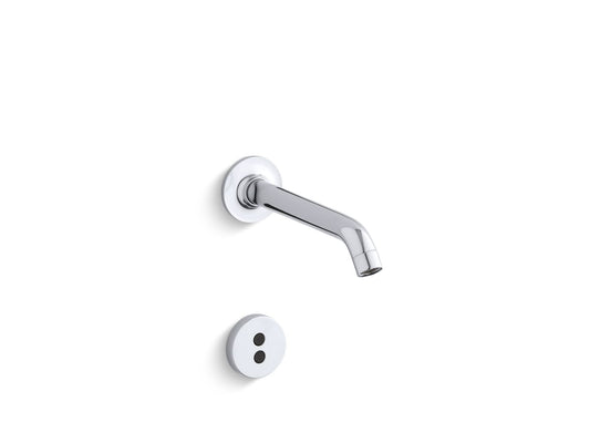 KOHLER K-T11840-CP Purist Wall-Mount Touchless Faucet Trim With 35 Degree Spout In Polished Chrome