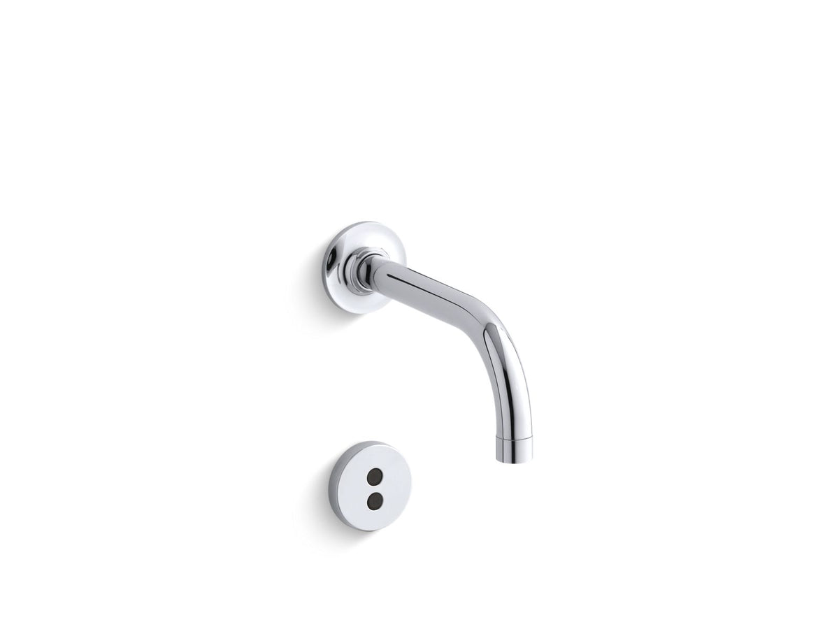 KOHLER K-T11841-VS Purist Wall-Mount Touchless Faucet Trim With Insight Technology And 6" 90-Degree Spout, Requires Valve - Vibrant Stainless