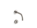 KOHLER K-T11841-VS Purist Wall-Mount Touchless Faucet Trim With Insight Technology And 6" 90-Degree Spout, Requires Valve - Vibrant Stainless