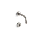 KOHLER K-T11841-VS Purist Wall-Mount Touchless Faucet Trim With Insight Technology And 6" 90-Degree Spout, Requires Valve - Vibrant Stainless