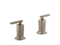 KOHLER K-T16248-4-BV Margaux Deck-Mount Bath Faucet Handle Trim With Lever Design In Vibrant Brushed Bronze