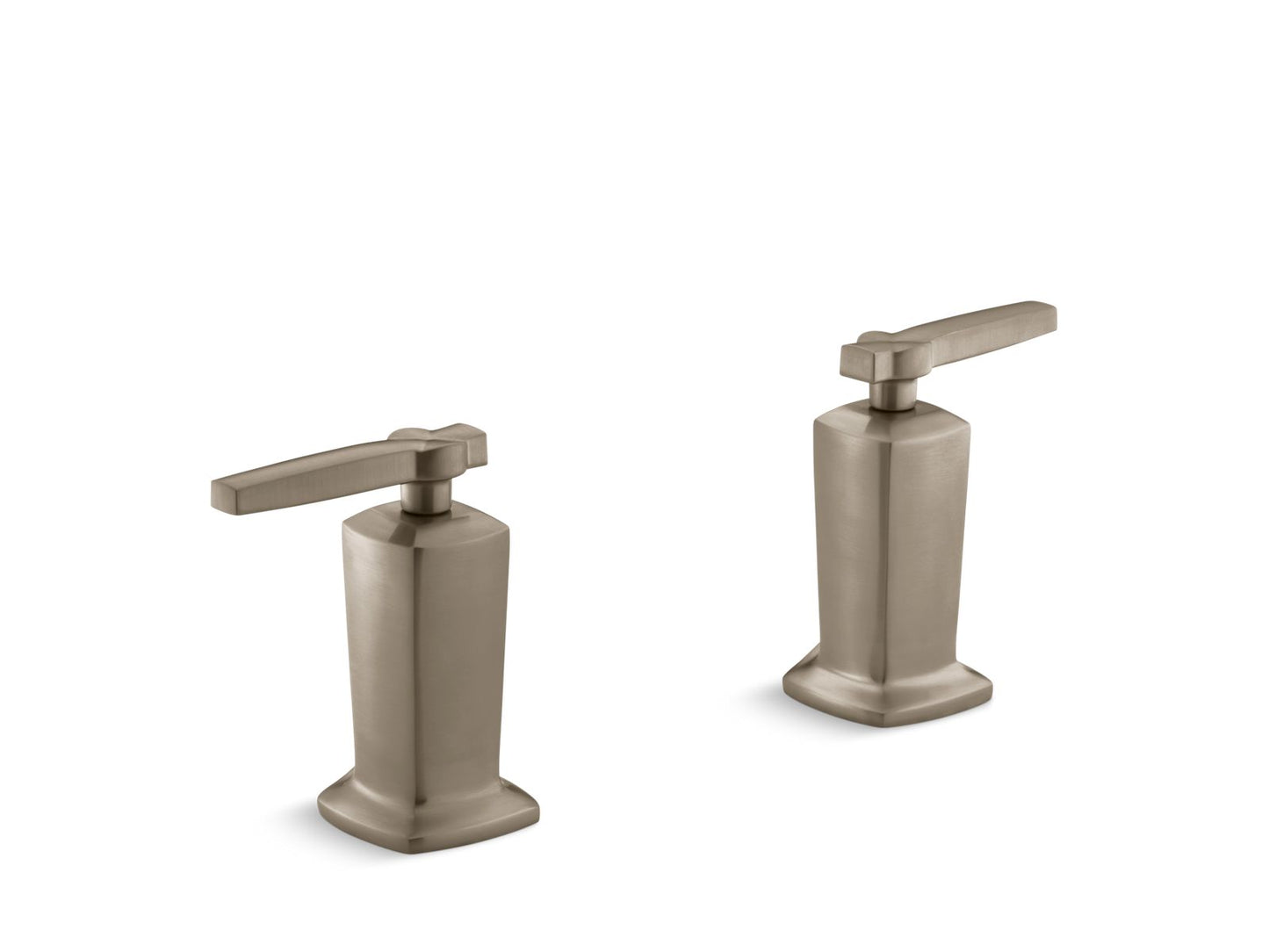 KOHLER K-T16248-4-BV Margaux Deck-Mount Bath Faucet Handle Trim With Lever Design In Vibrant Brushed Bronze