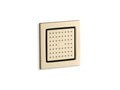 KOHLER K-8002-AF Watertile Square 54-Nozzle Single-Function Body Spray, 2.5 Gpm - Vibrant French Gold