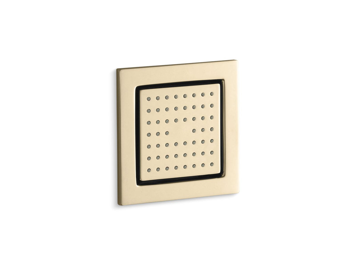 KOHLER K-8002-AF Watertile Square 54-Nozzle Single-Function Body Spray, 2.5 Gpm - Vibrant French Gold