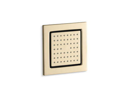 KOHLER K-8002-AF WaterTile Square 54-nozzle single-function body spray, 2.5 gpm - Vibrant French Gold