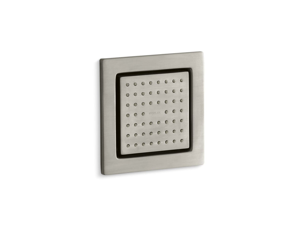 KOHLER K-8002-BN Watertile Square 54-Nozzle Single-Function Body Spray, 2.5 Gpm - Vibrant Brushed Nickel