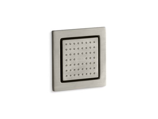KOHLER K-8002-BN WaterTile Square 54-nozzle single-function body spray, 2.5 gpm - Vibrant Brushed Nickel