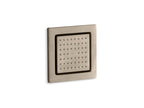 KOHLER K-8002-BV Watertile Square 54-Nozzle Single-Function Body Spray, 2.5 Gpm - Vibrant Brushed Bronze