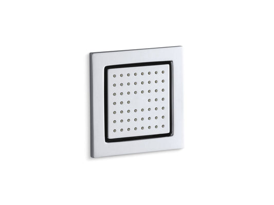 KOHLER K-8002-CP WaterTile Square 54-nozzle single-function body spray, 2.5 gpm - Polished Chrome