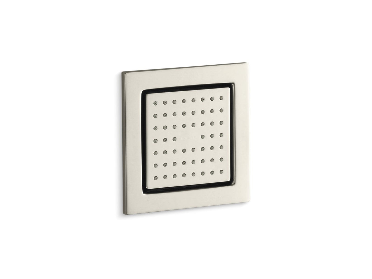 KOHLER K-8002-SN WaterTile Square 54-nozzle single-function body spray, 2.5 gpm - Vibrant Polished Nickel