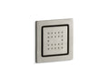 KOHLER K-8003-BN Watertile Square 22-Nozzle Single-Function Body Spray, 2.5 Gpm - Vibrant Brushed Nickel