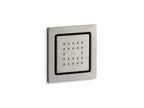 KOHLER K-8003-BN Watertile Square 22-Nozzle Single-Function Body Spray, 2.5 Gpm - Vibrant Brushed Nickel