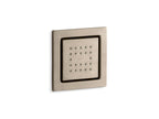 KOHLER K-8003-BV Watertile Square 22-Nozzle Single-Function Body Spray, 2.5 Gpm - Vibrant Brushed Bronze