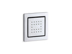 KOHLER K-8003-CP Watertile Square 22-Nozzle Single-Function Body Spray, 2.5 Gpm - Polished Chrome