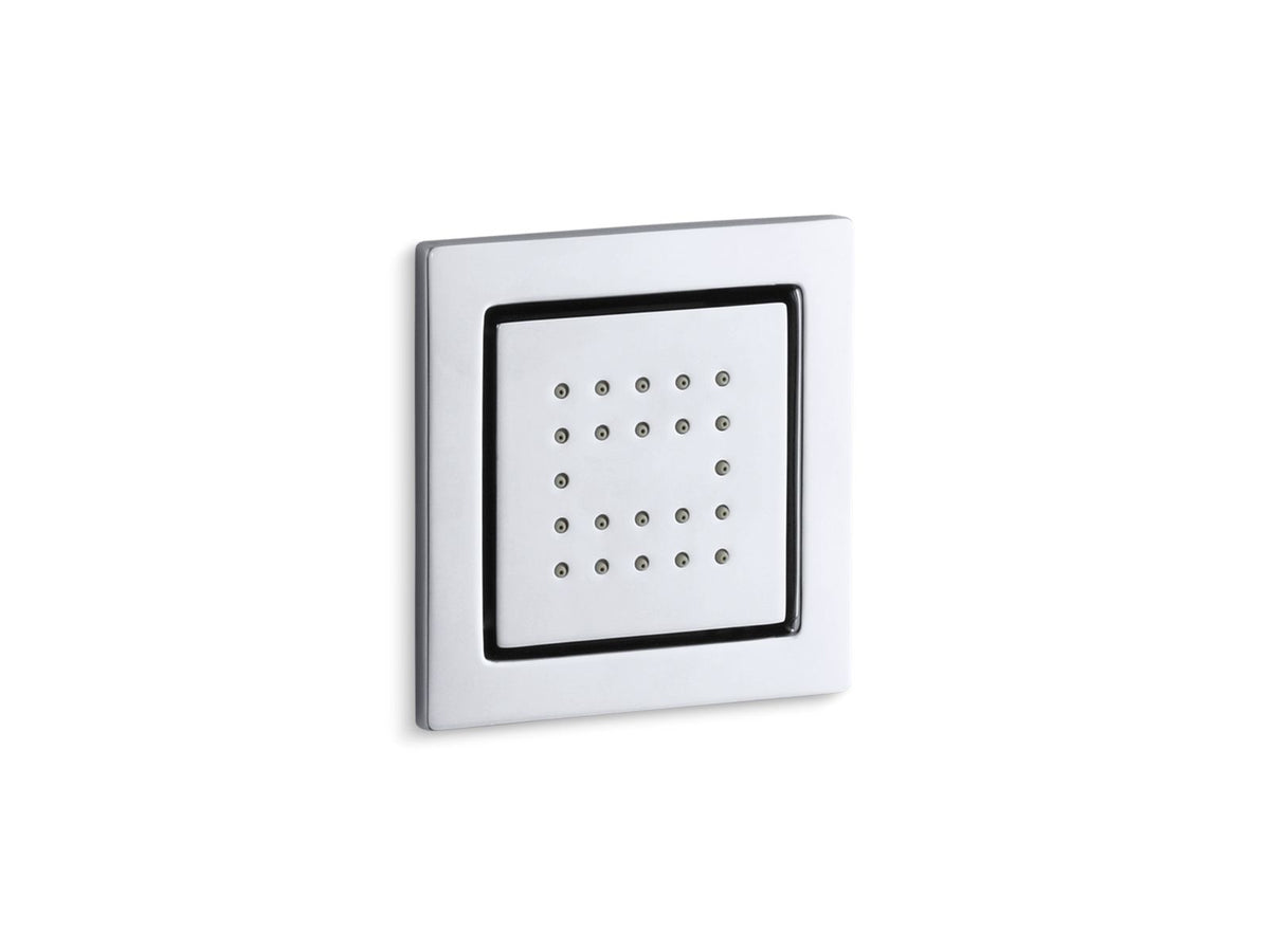KOHLER K-8003-CP Watertile Square 22-Nozzle Single-Function Body Spray, 2.5 Gpm - Polished Chrome