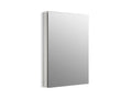 KOHLER K-2936-PG-SAA Catalan 24-1/8" W X 36-1/8" H Aluminum Single-Door Medicine Cabinet With 107 Degree Hinge - Satin Anodized Aluminum