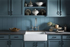 KOHLER K-6487-7 Whitehaven 29-3/4" Undermount Single-Bowl Farmhouse Kitchen Sink - Black Black