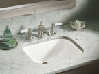 KOHLER K-2890-8U-0 Tahoe 20" Rectangular Undermount Bathroom Sink - White