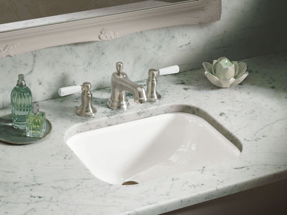 KOHLER K-2890-8U-0 Tahoe 20" rectangular undermount bathroom sink - White