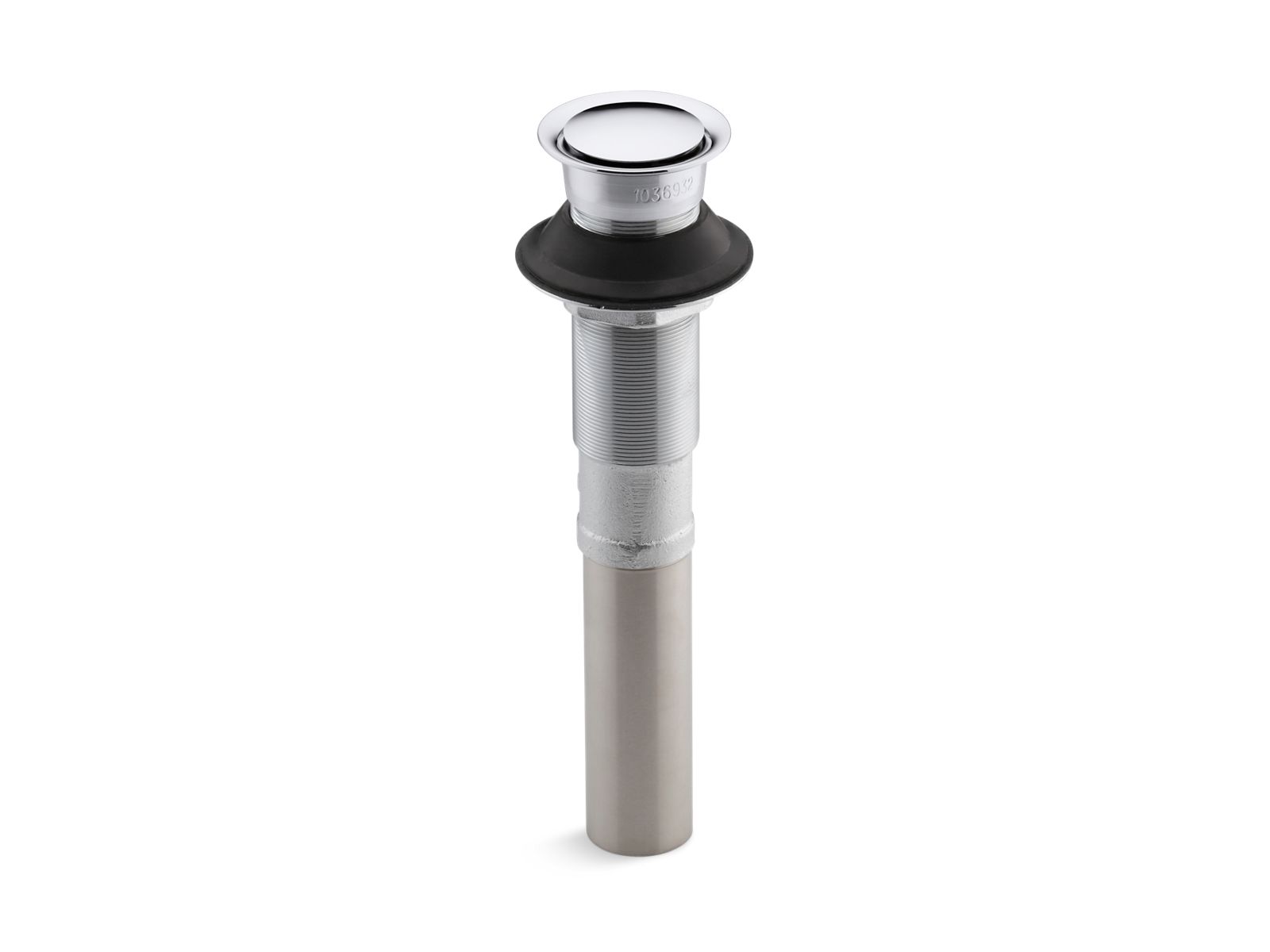 KOHLER K-7124-2MB Clicker Drain Without Overflow - Vibrant Brushed Moderne Brass