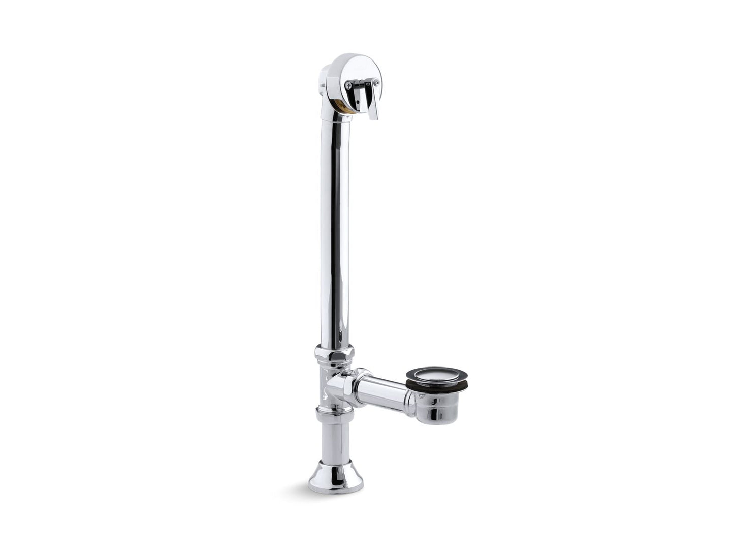 KOHLER K-7178-CP Iron Works Decorative 1-1/2" Adjustable Pop-Up Bath Drain For 5' Whirlpool With Tailpiece In Polished Chrome